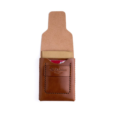 The Huckleberry (Tall) – Brown - Lost Dutchman Leather handmade leather wallets