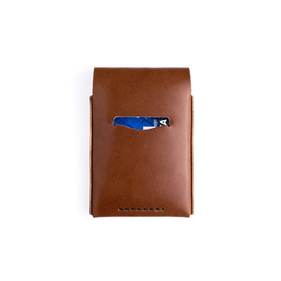 The Huckleberry (Tall) – Brown - Lost Dutchman Leather handmade leather wallets