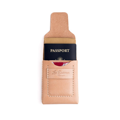 The Huckleberry (tall) – Russet - Lost Dutchman Leather handmade leather wallets