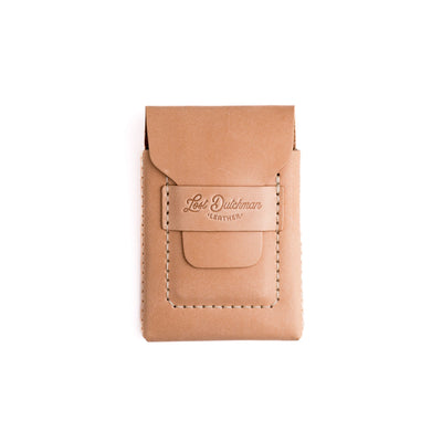 The Huckleberry (tall) – Russet - Lost Dutchman Leather handmade leather wallets