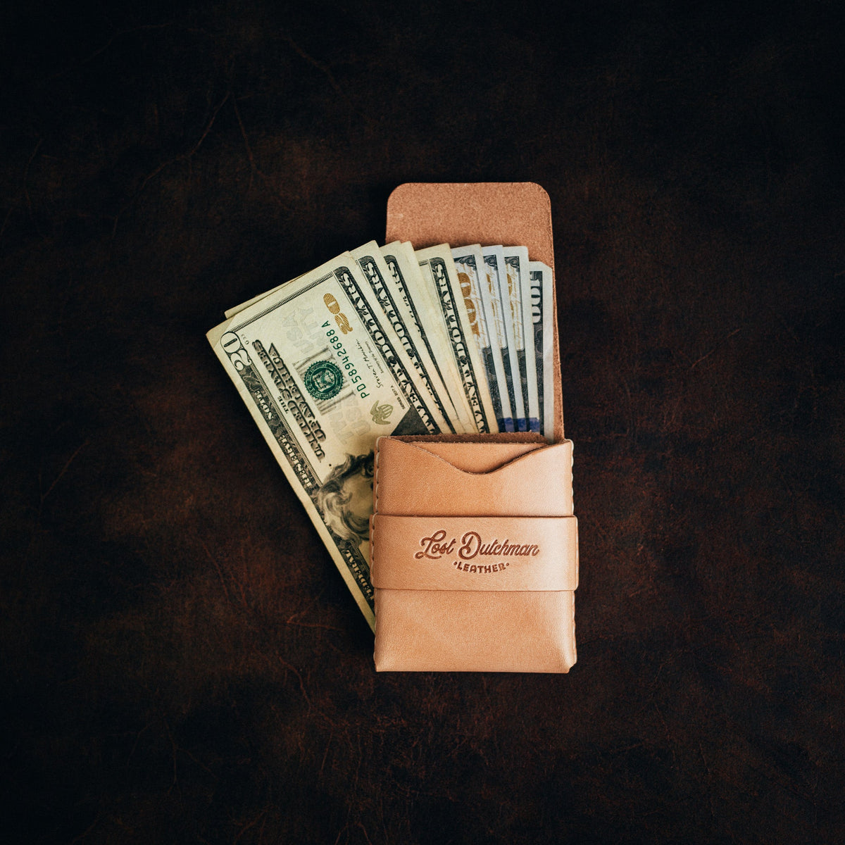 The Lefty Big Finn 2 Pre-Order - Lost Dutchman Leather handmade leather wallets
