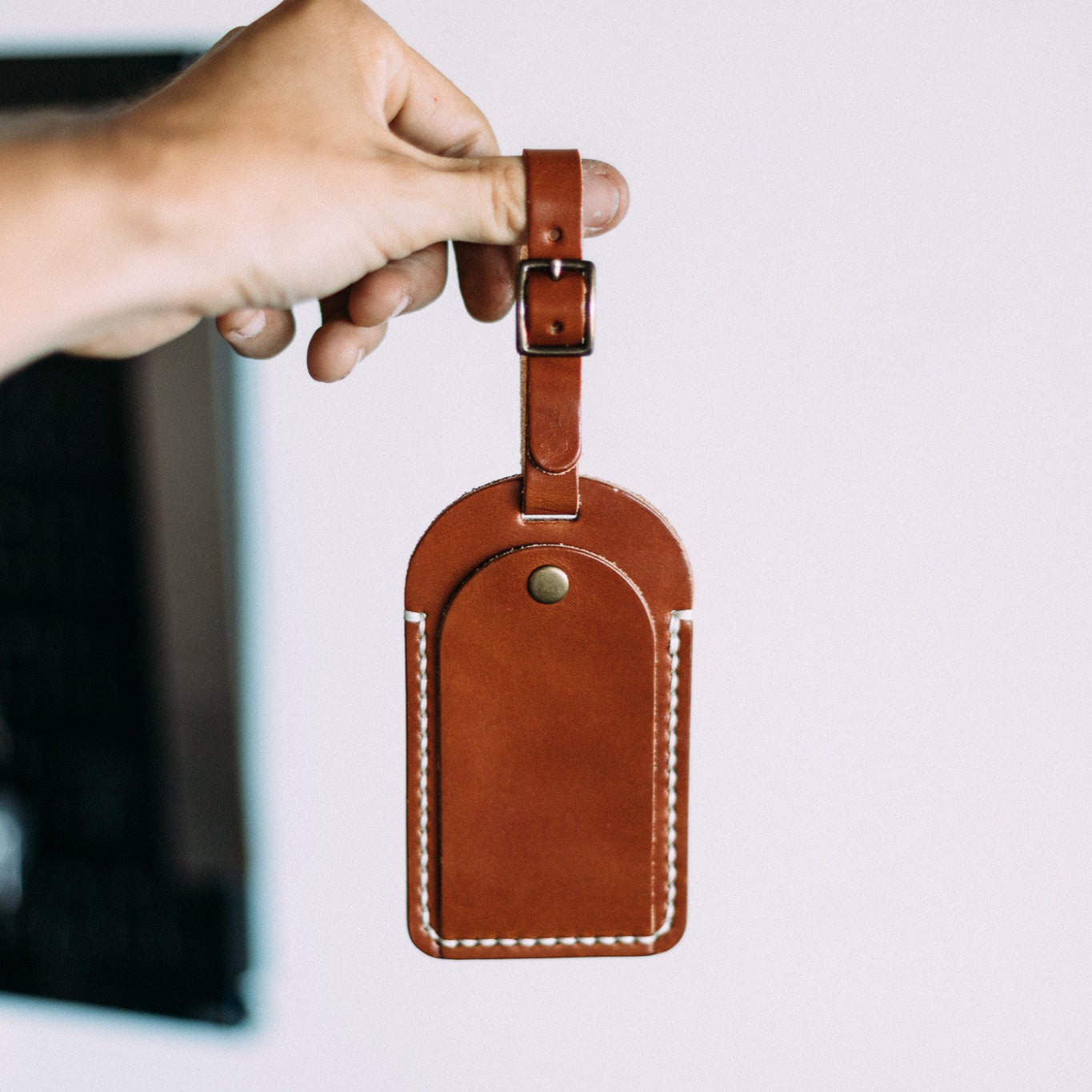 The Luggage Tag - Lost Dutchman Leather handmade leather wallets