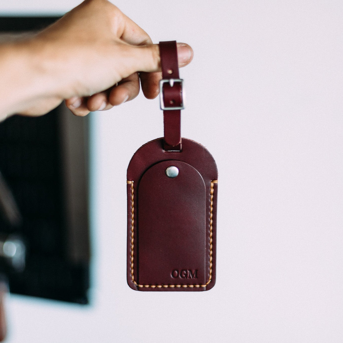 The Luggage Tag - Lost Dutchman Leather handmade leather wallets