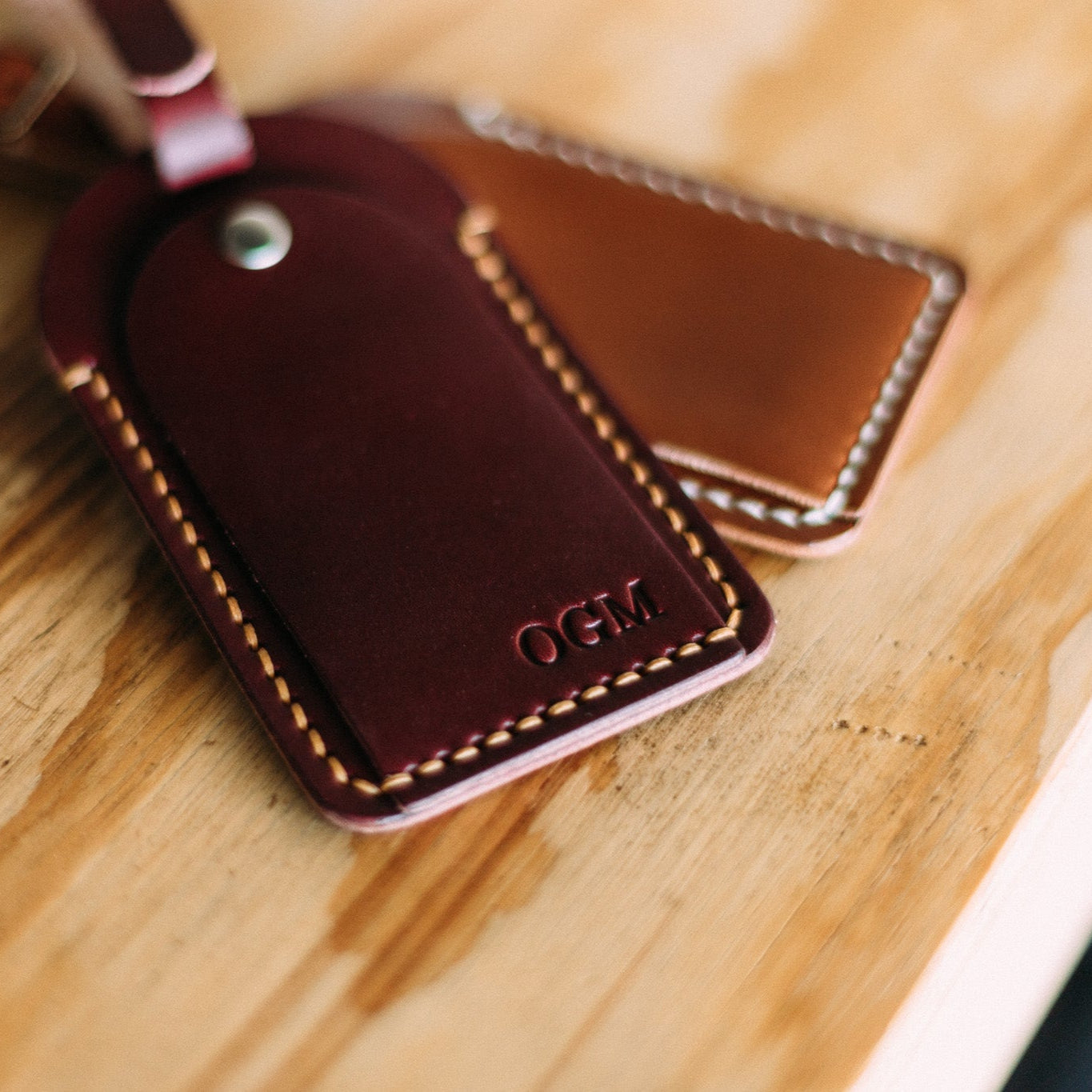 The Luggage Tag - Lost Dutchman Leather handmade leather wallets