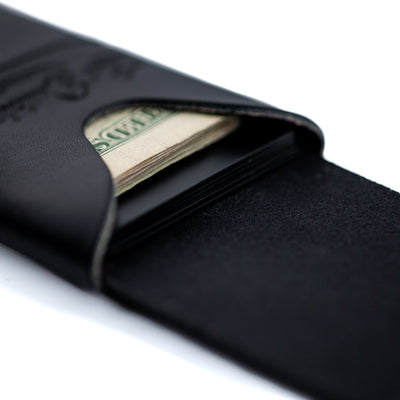 The Mini Franklin – Black - Lost Dutchman Leather handmade leather wallets