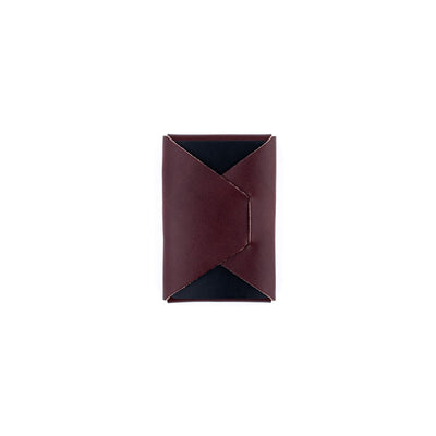 The Mini Franklin – Burgundy - Lost Dutchman Leather handmade leather wallets