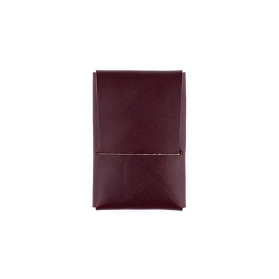 The Mini Franklin – Burgundy - Lost Dutchman Leather handmade leather wallets