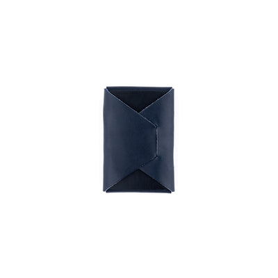 The Mini Franklin – Navy - Lost Dutchman Leather handmade leather wallets