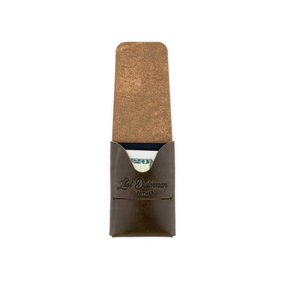 The Mini Franklin – Olive - Lost Dutchman Leather handmade leather wallets