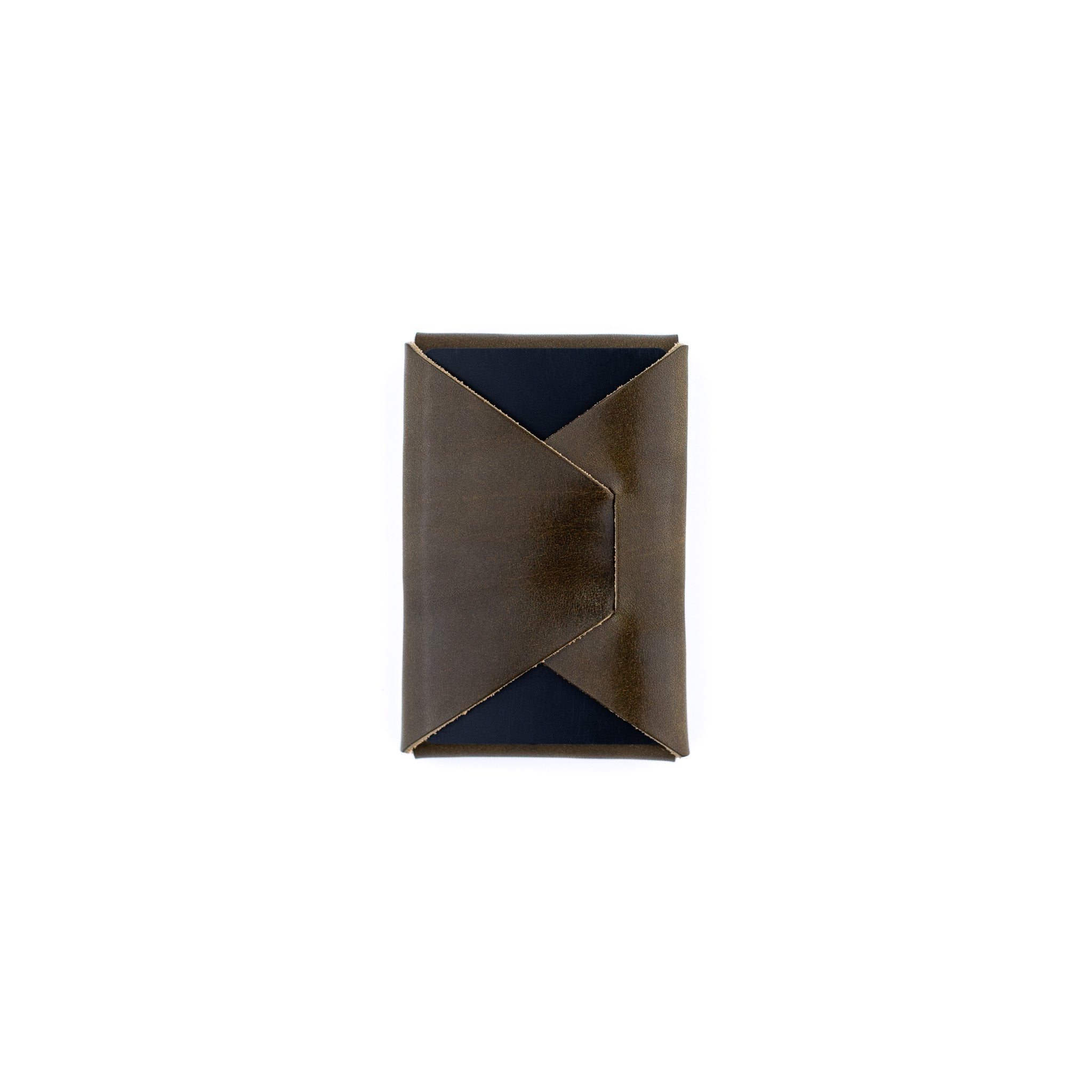 The Mini Franklin – Olive - Lost Dutchman Leather handmade leather wallets