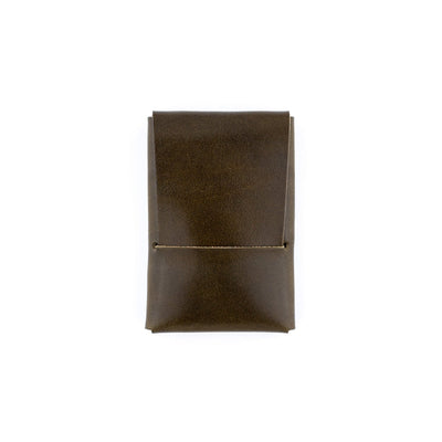 The Mini Franklin – Olive - Lost Dutchman Leather handmade leather wallets