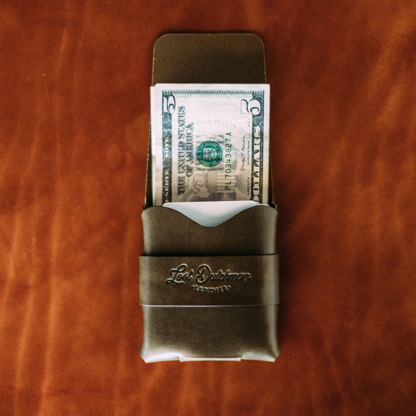 The "No - Stitch" Big Finn - Lost Dutchman Leather handmade leather wallets