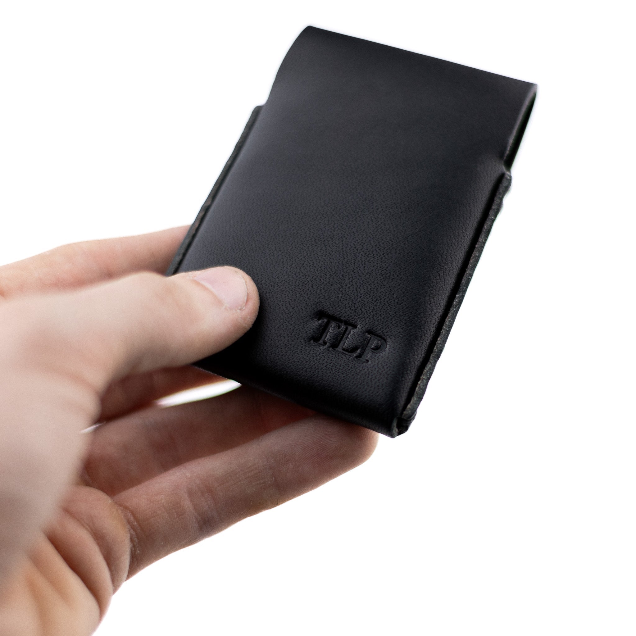 Snap Finn Black Snap Wallet | Lost Dutchman Leather