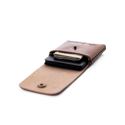 The Snap Finn – Brown - Lost Dutchman Leather handmade leather wallets