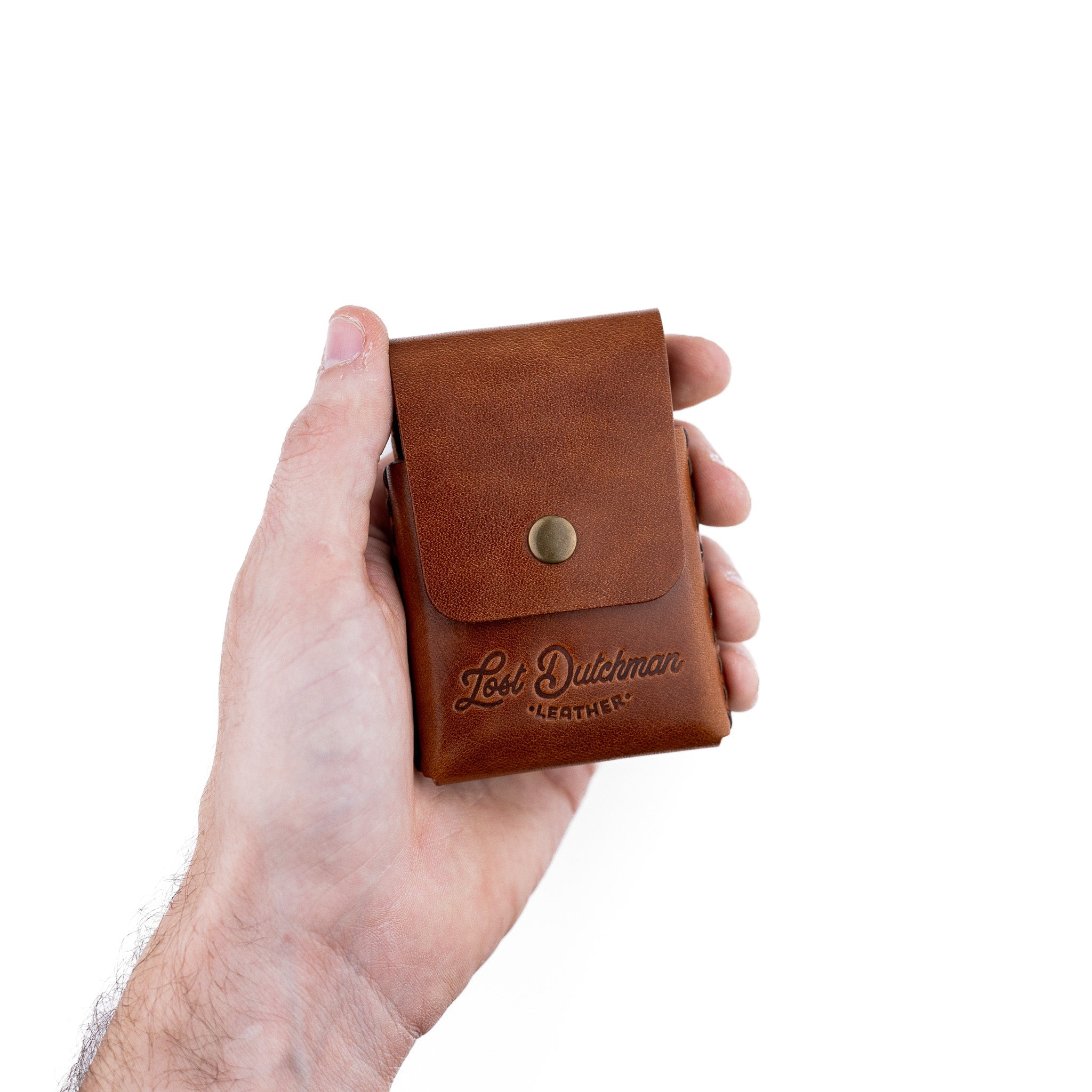 Snap Finn Brown Snap Wallet | Lost Dutchman Leather
