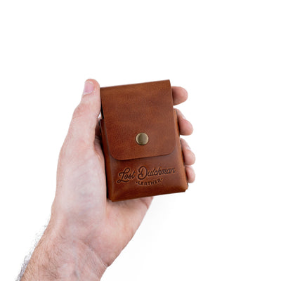 The Snap Finn – Brown - Lost Dutchman Leather handmade leather wallets