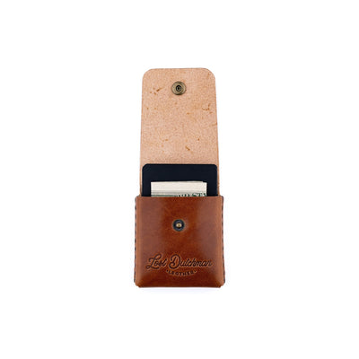 The Snap Finn – Brown - Lost Dutchman Leather handmade leather wallets