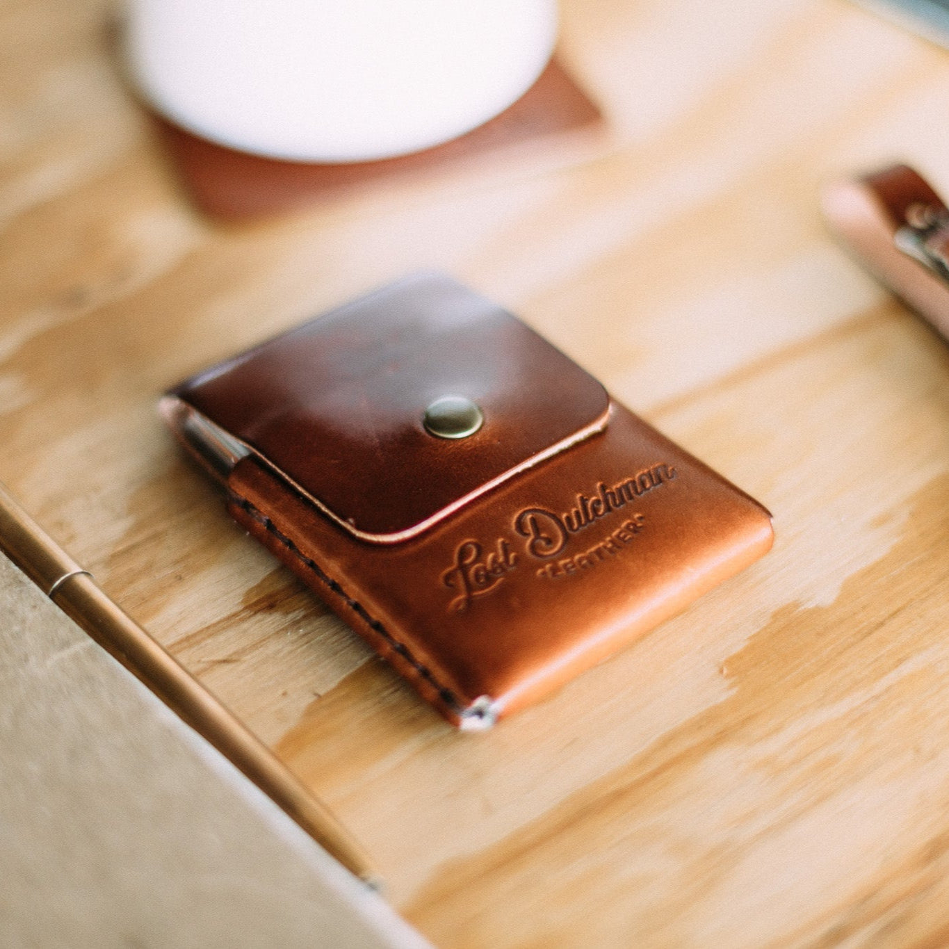 The Snap Finn - Lost Dutchman Leather handmade leather wallets