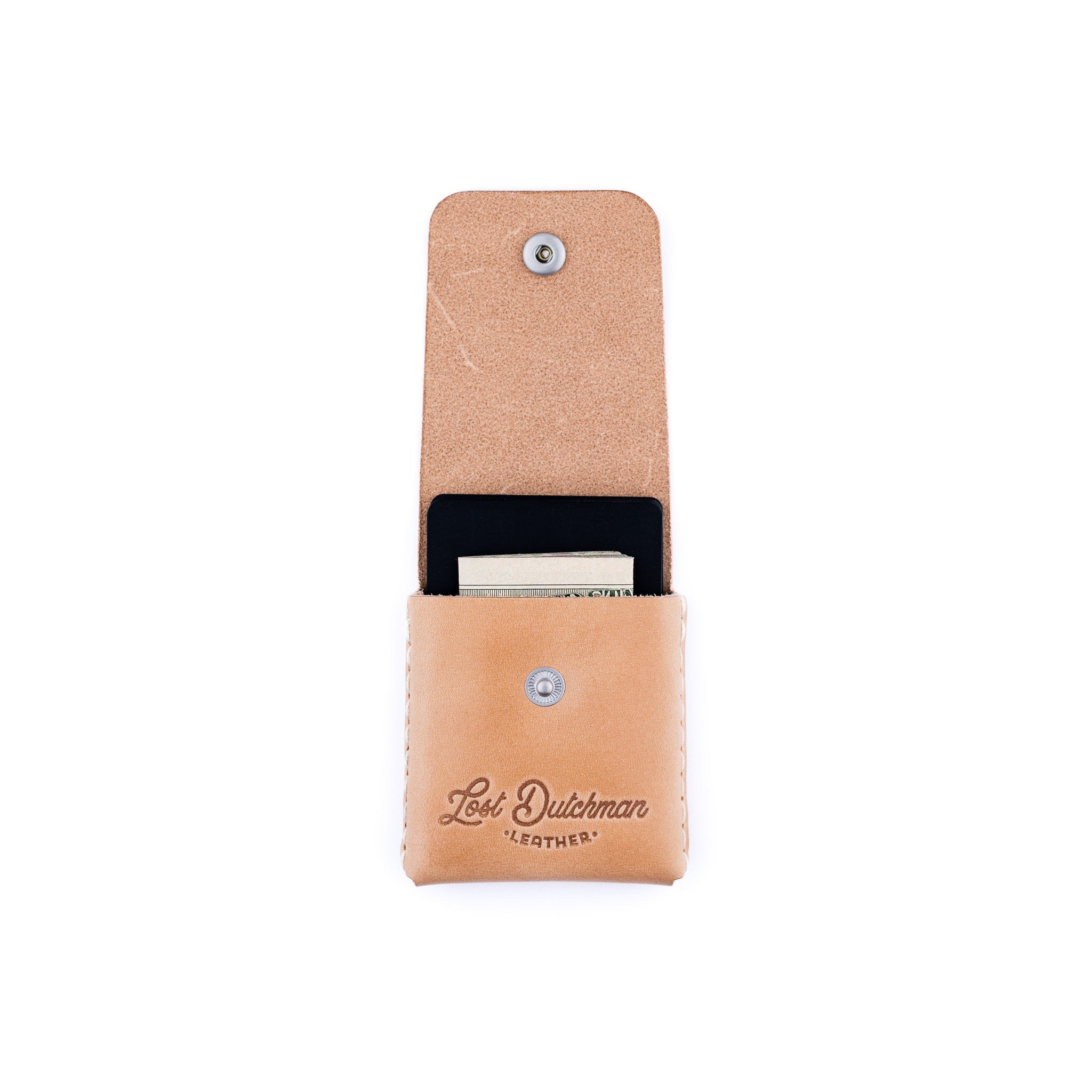 The Snap Finn – Russet - Lost Dutchman Leather handmade leather wallets