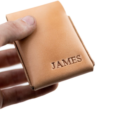 The Snap Finn – Russet - Lost Dutchman Leather handmade leather wallets