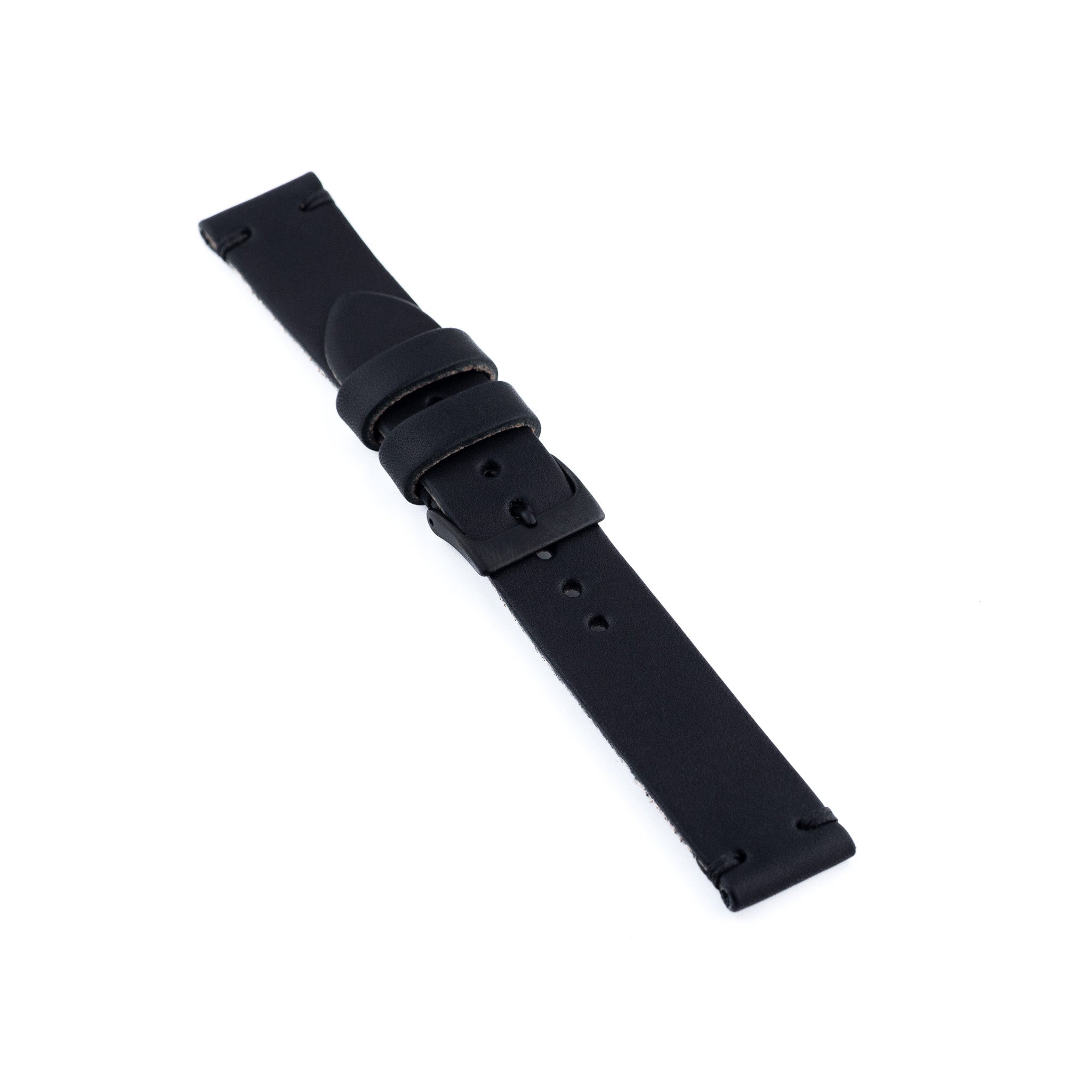 Black Sol Leather Watch Strap | Lost Dutchman Leather