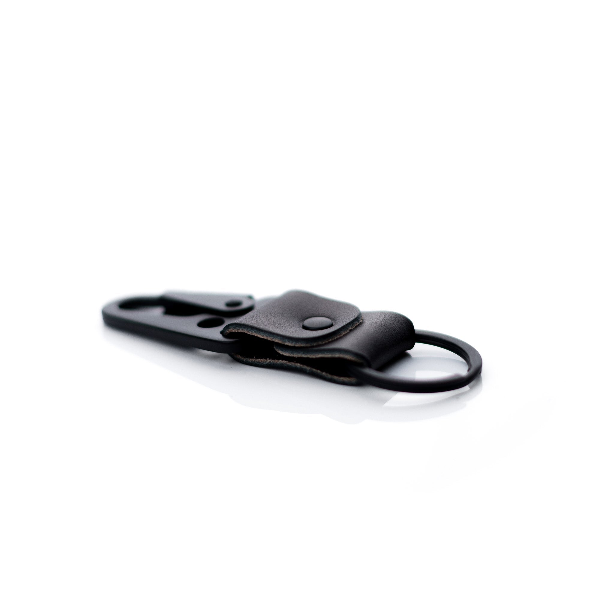 Black Leather Keychain Holder | Lost Dutchman Leather