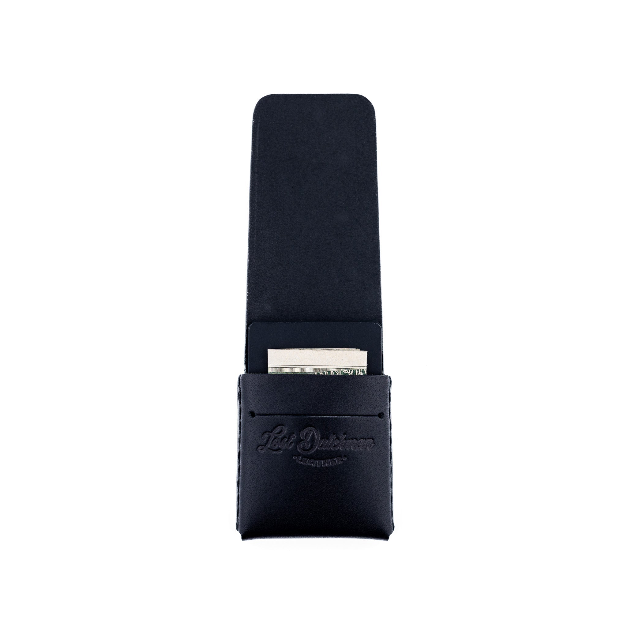 The Thin Finn – Black - Lost Dutchman Leather handmade leather wallets
