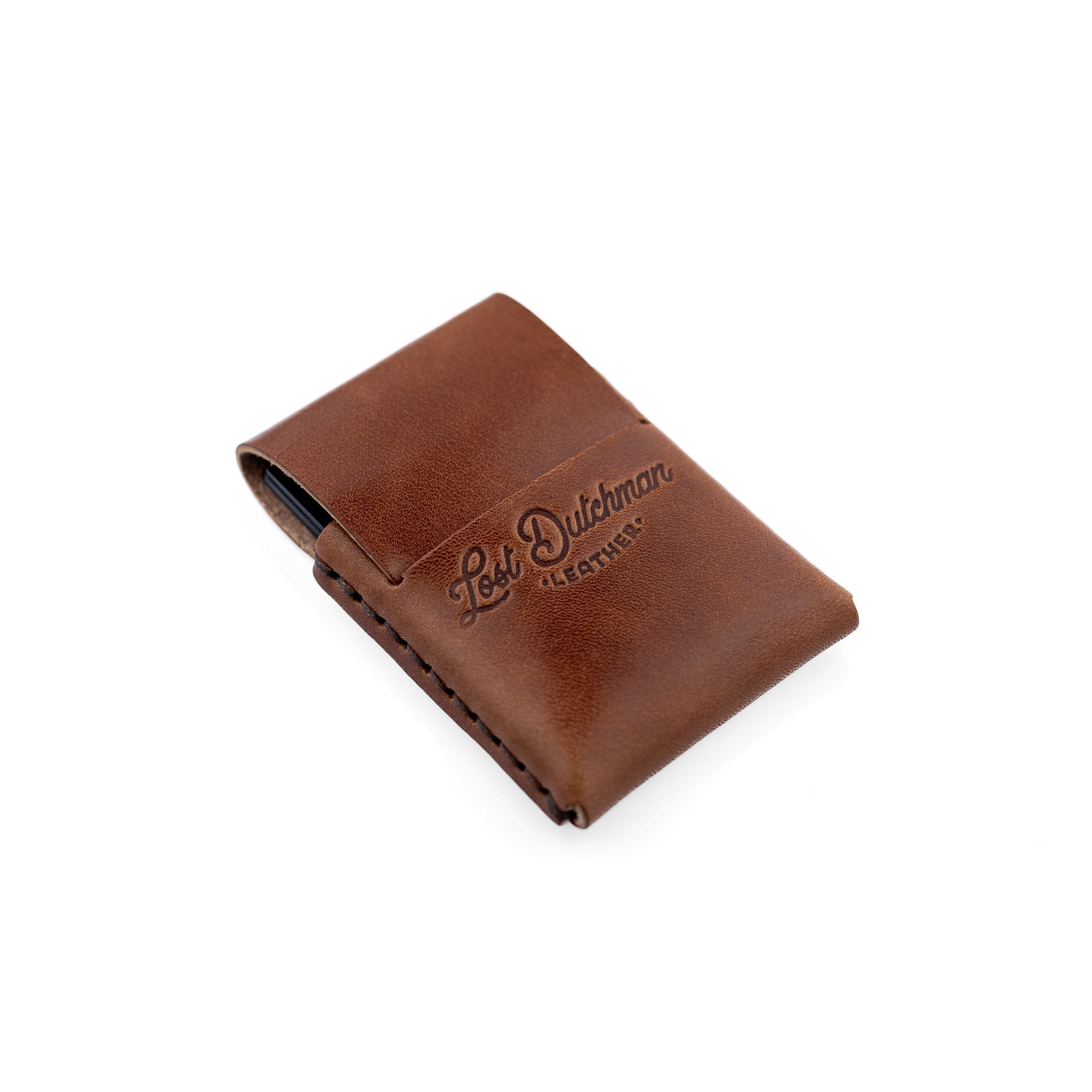 MULLER＆BROS thin wallet Thin Finn Brown Slim Wallet | Lost Dutchman Leather