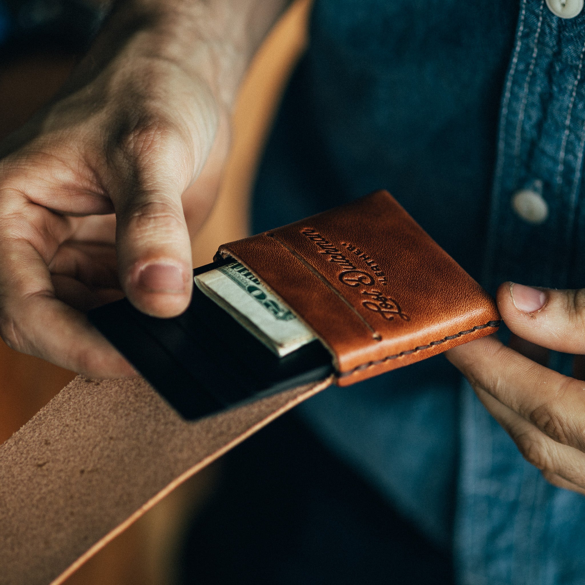 Thin Finn Brown Slim Wallet | Lost Dutchman Leather
