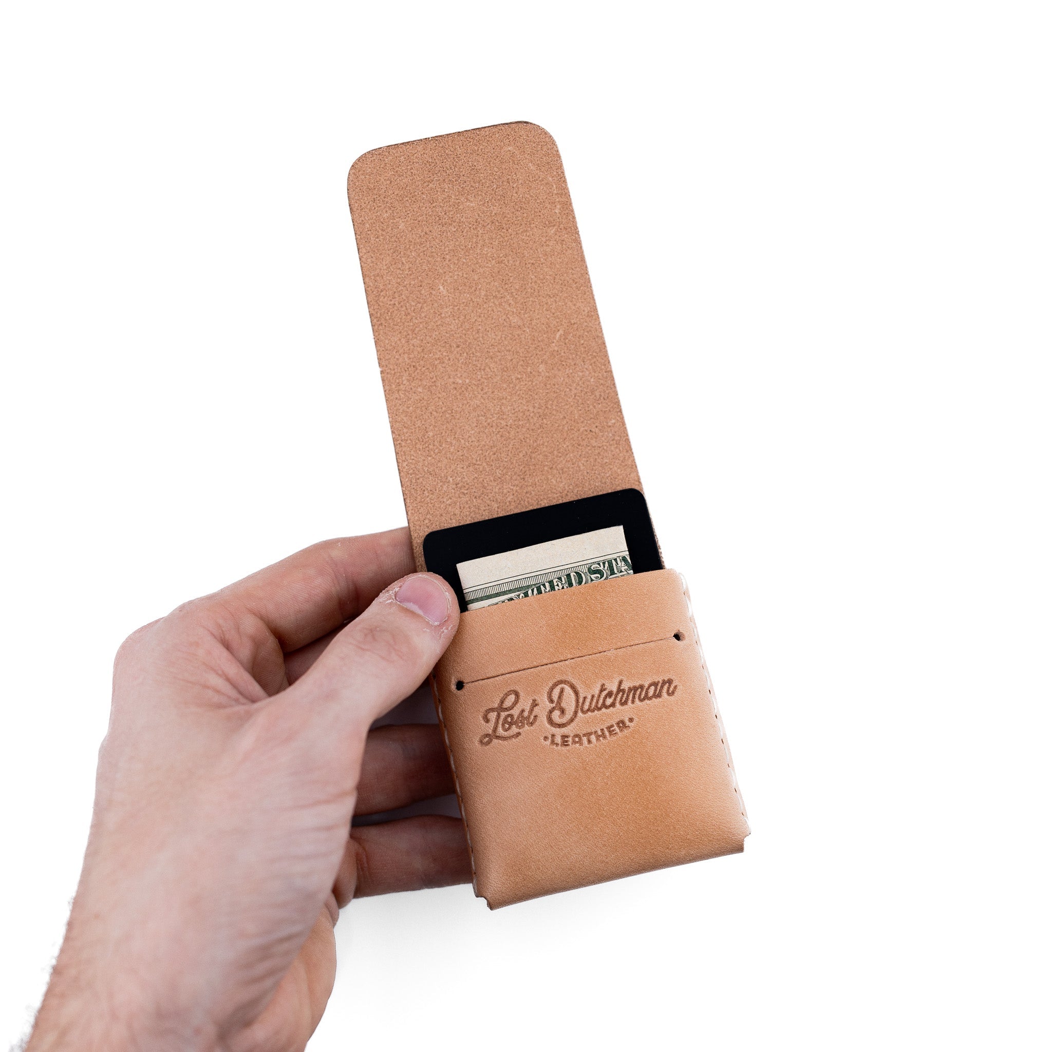 The Thin Finn – Russet - Lost Dutchman Leather handmade leather wallets