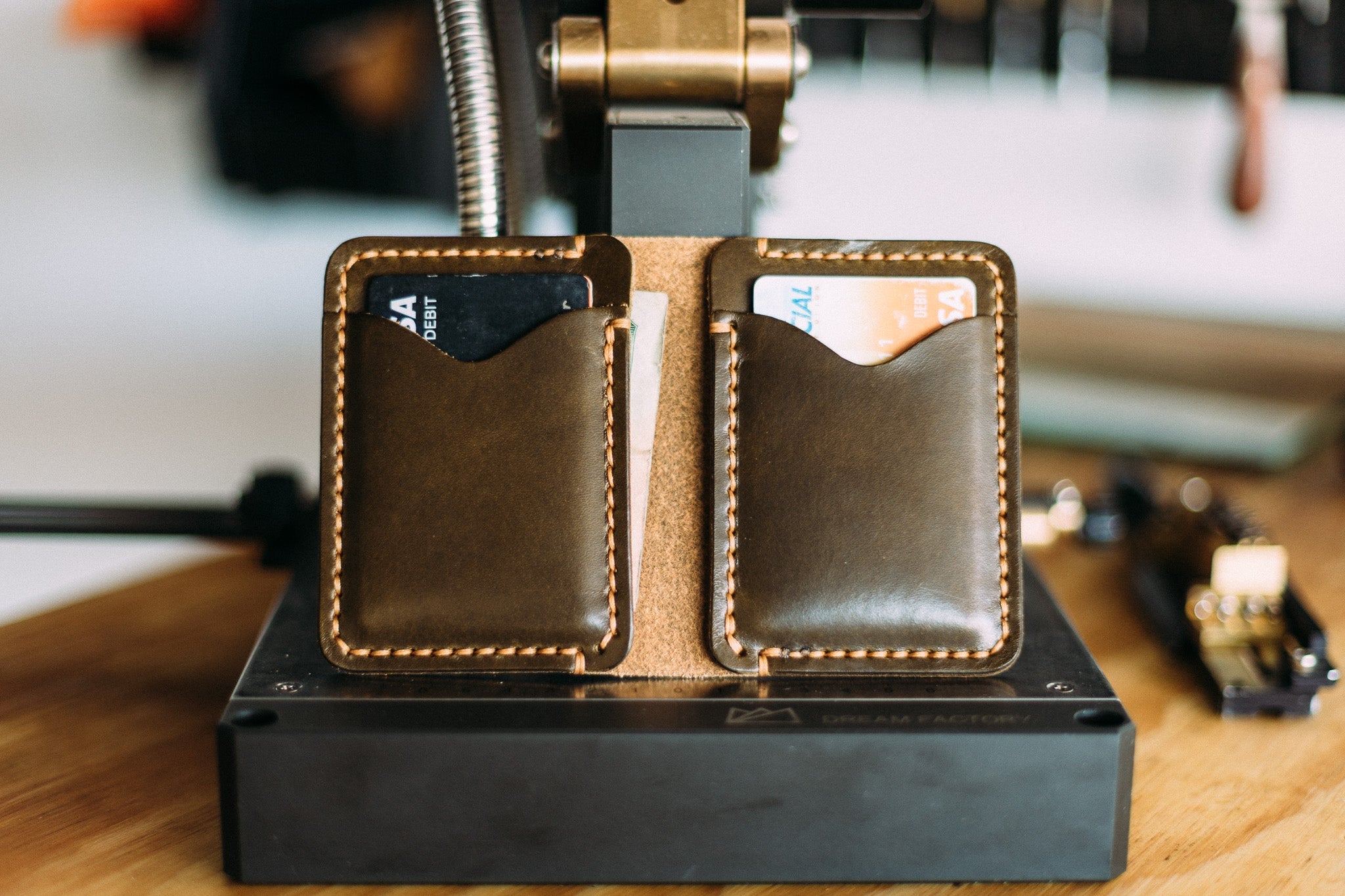 The Vertical Dutchman - Lost Dutchman Leather handmade leather wallets