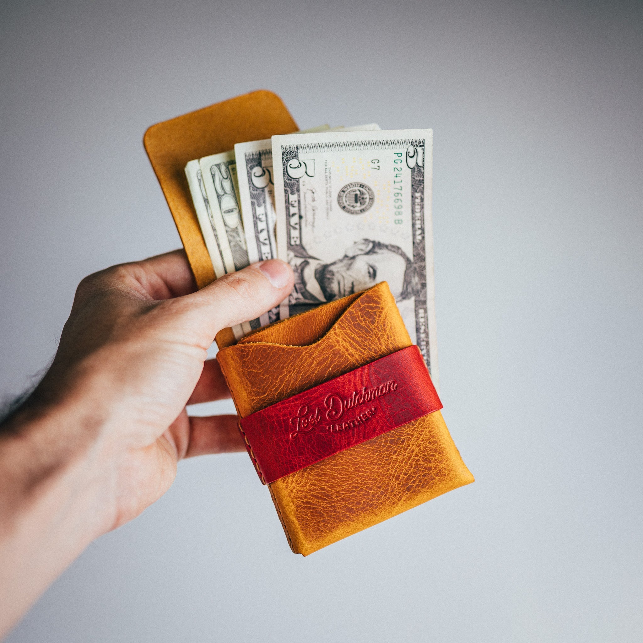 Waxy Pull-up Big Finn 2 - Lost Dutchman Leather handmade leather wallets