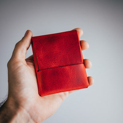 Waxy Pull-up Franklin 2 - Lost Dutchman Leather handmade leather wallets