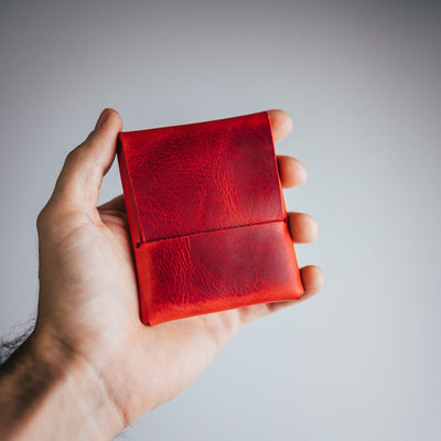 Waxy Pull-up Franklin - Lost Dutchman Leather handmade leather wallets