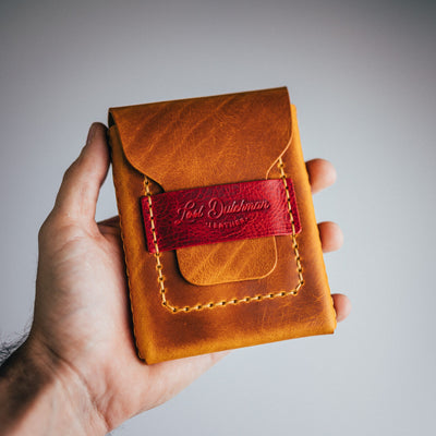 Waxy Pull-up Huckleberry - Lost Dutchman Leather handmade leather wallets