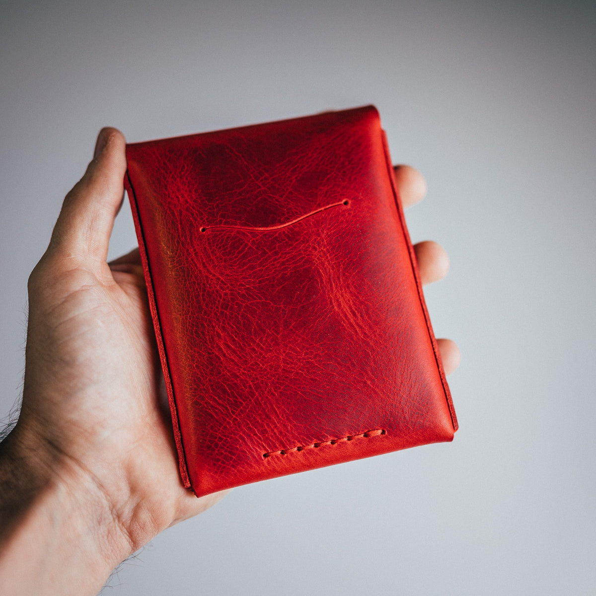 Waxy Pull-up Huckleberry - Lost Dutchman Leather handmade leather wallets