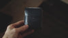 handmade leather card holder - big finn