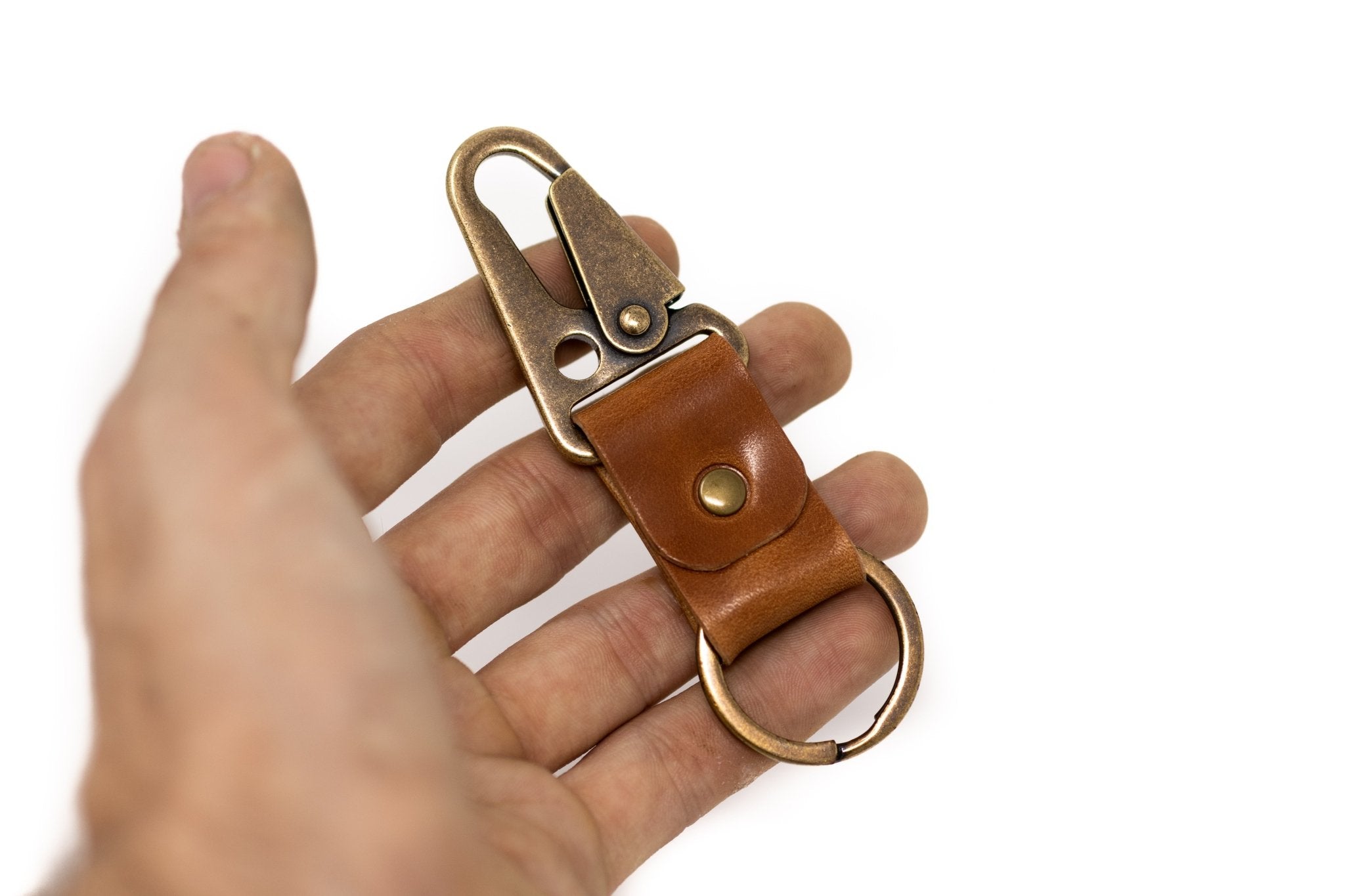 Leather Keychain - Lost Dutchman Leather handmade leather wallets