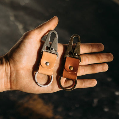 The Keychain - Brown - Lost Dutchman Leather handmade leather wallets