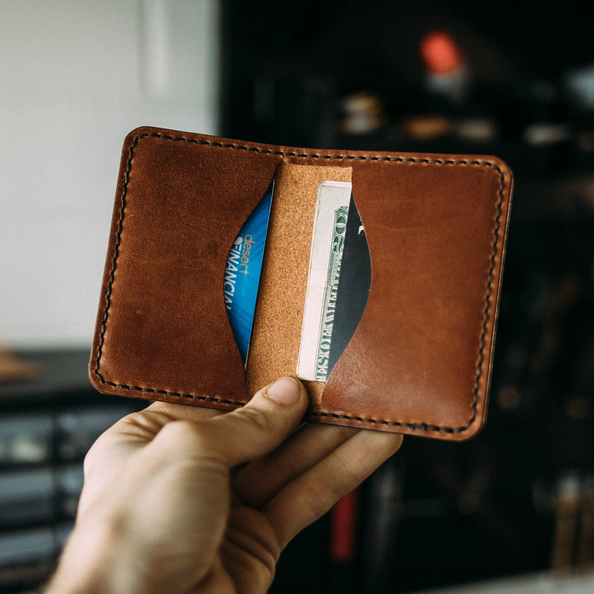 Handmade Leather Wallet - The Skinny Dutchman